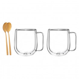 Altom Design termalne čaše + žličice za kavu i čaj Andrea 300 ml - 0103003282
