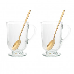 Altom Design čaše + žličice za kavu i čaj Werona 310 ml - 0103003314