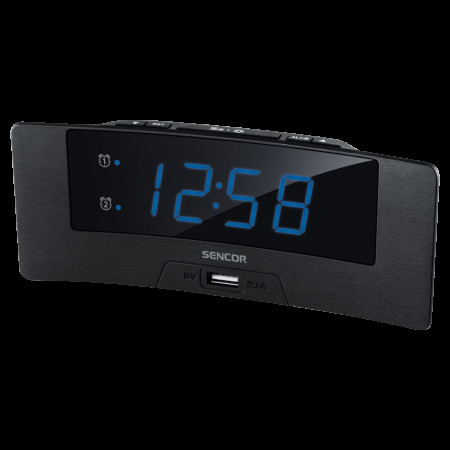 Sencor digitalni alarm sat s USB punjačem SDC 4912 BU