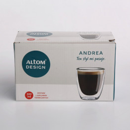 Altom Design čaše Andrea s dvostrukim stijenkama i dnom, 300 ml (set od 2 čaše) -  0103008130