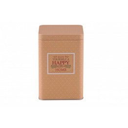 Altom Design posuda za kavu, čaj, šećer s četvrtastim poklopcem Happy Home bež - 0204018400