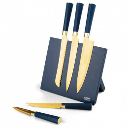 Altom Design set noževa na stalku, gold - 0204013355