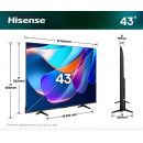 HISENSE TV LED 109cm 43A6S HISENSE TV LED 109cm 43A6S