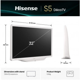 HISENSE TV LED 82cm 32S5Q