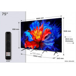 TCL TV QLED 190cm 75P8K