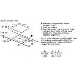 BOSCH Ploča za kuhanje indukcija PIF612BB1E